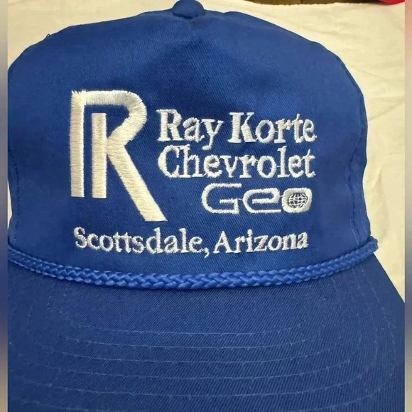 Vintage Trucker Hat Chevy Geo Snapback Scottsdale Arizona NOS Grandpa Dad Cap 90 - Picture 2 of 9